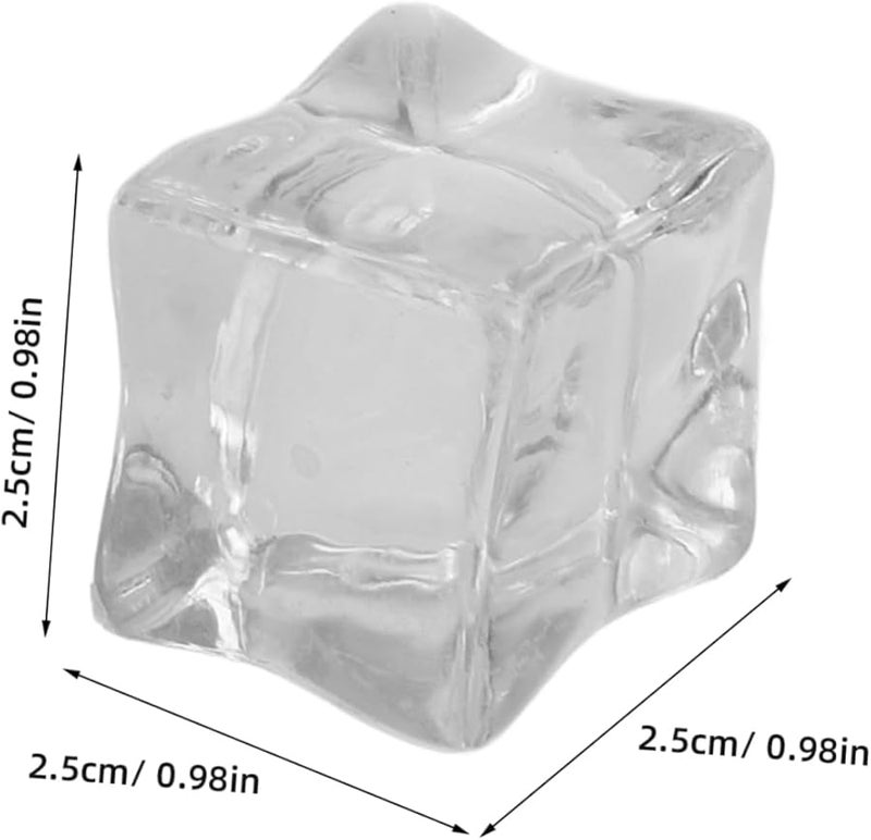 Realistic Fake Ice Cubes 20PCS For Bar Decoration Photography Props Home Decor - Image 2